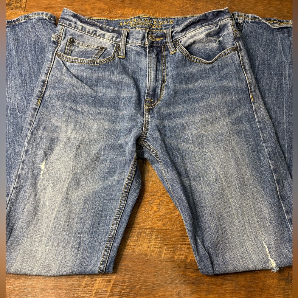 American Eagle Outfitters Relaxed straight Fit mens Blue Jeans 28x34